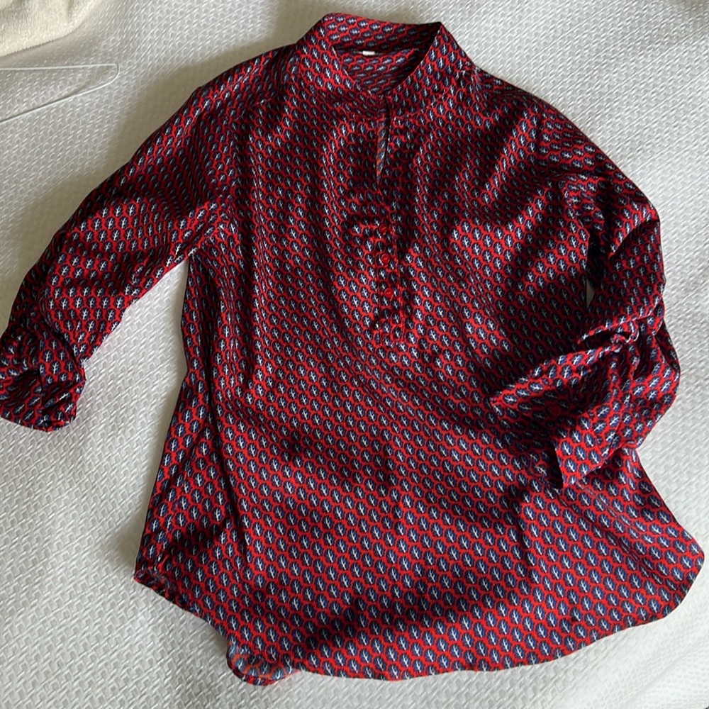 SALE! Antilia Femme popover Blouse M